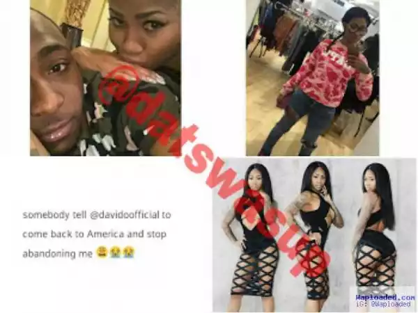 See the tranny looking chick Davido left his babymama for – Photos